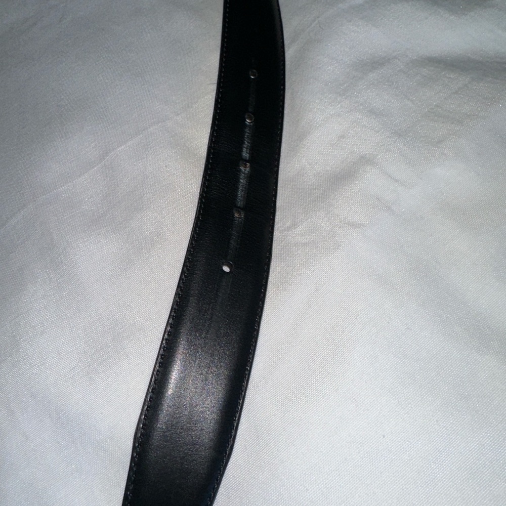 Men’s Magnanni Black and Brown Leather Belt size 42 - Picture 3 of 4